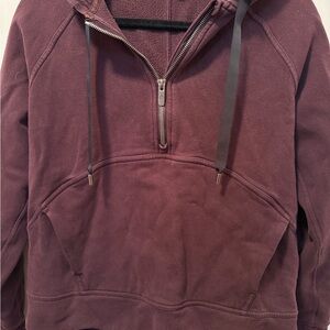 Lululemon Plum Half-Zip Hoodie